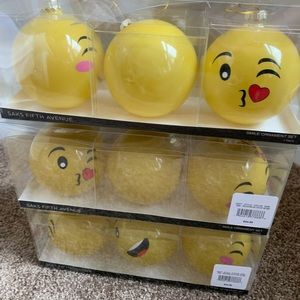 Emoji Christmas Tree ornaments (so cute) brand new